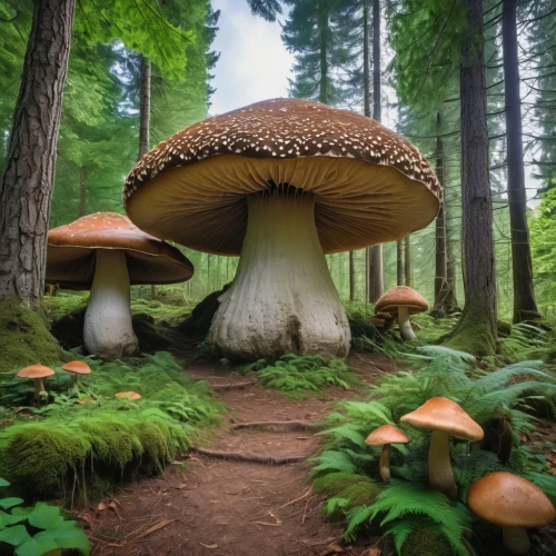 mushroom landscape,mushroom island,forest mushroom,forest mushrooms,toadstools,umbrella mushrooms,champignon mushroom,fairy forest,edible mushrooms,toadstool,mushrooms,tree mushroom,mushroom hat,mushroom type,brown mushrooms,mushrooming,edible mushroom,agaricaceae,club mushroom,fairytale forest,Photography,General,Realistic