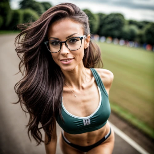 sports girl,female runner,sexy athlete,silver framed glasses,red green glasses,athletic,fitness coach,with glasses,glasses,lace round frames,fitness model,specs,middle-distance running,color glasses,ski glasses,sporty,athletic body,athletics,sports gear,eye glasses