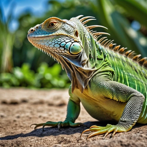 green iguana,ring-tailed iguana,iguana,desert iguana,green crested lizard,european green lizard,eastern water dragon lizard,eastern water dragon,green lizard,iguanas,iguanidae,emerald lizard,chinese water dragon,whiptail,collared lizard,malagasy taggecko,western whiptail,caiman lizard,dragon lizard,common collared lizard,Photography,General,Realistic