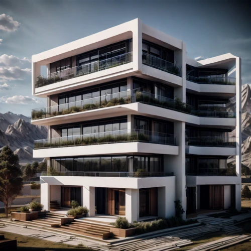 3d rendering,appartment building,modern architecture,apartments,apartment block,apartment building,condominium,modern house,block balcony,modern building,skyscapers,apartment complex,residential tower,condo,residential building,arhitecture,an apartment,luxury property,arq,residential
