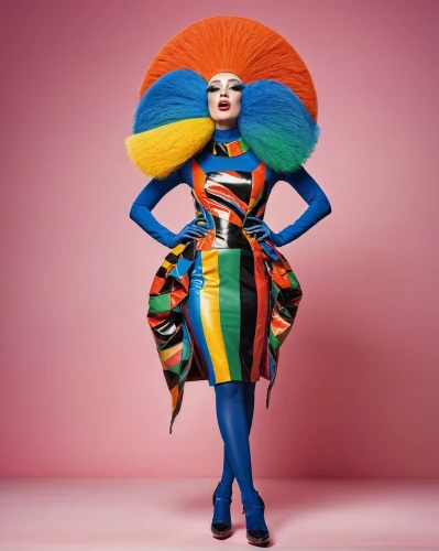 bjork,harlequin,fashion design,great as a stilt performer,fuller's london pride,triggerfish-clown,designer dolls,fashion doll,fashion dolls,asian costume,applause,multi coloured,fabulous,colourful,costume design,artist's mannequin,haute couture,fashionista,colorful,fairy peacock