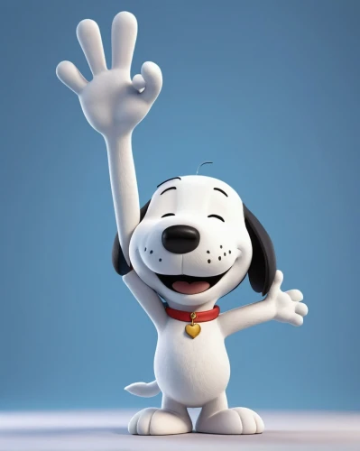 snoopy,cheerful dog,cute cartoon character,peanuts,jack russel,beagle,goofy,toy dog,dalmatian,the dog a hug,scotty dogs,waving hello,pointing dog,cheerfulness,white dog,cute cartoon image,jack russell,raise hand,beaglier,top dog,Unique,3D,3D Character