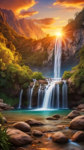 landscape background,waterfalls,wasserfall,brown waterfall,water fall,beautiful landscape,waterfall,water falls,mountain spring,background view nature,landscapes beautiful,natural scenery,full hd wallpaper,cartoon video game background,the natural scenery,nature landscape,fantasy landscape,mountain landscape,beauty scene,mountain scene,Photography,General,Natural