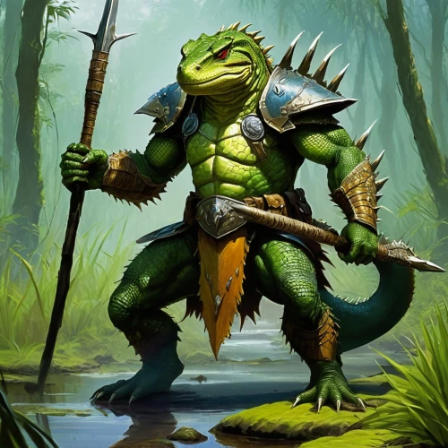 patrol,kobold,aaa,green dragon,swamp football,muggar crocodile,orc,saurian,aligator,crocodile woman,fantasy warrior,missisipi aligator,river monitor,reptile,swamp,gator,cleanup,crocodile,druid,alien warrior,Conceptual Art,Fantasy,Fantasy 04