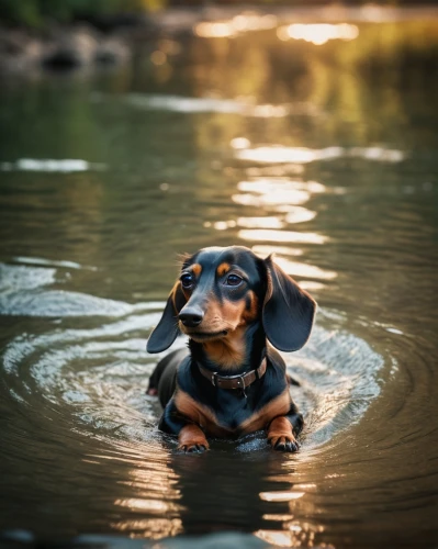 dog in the water,water dog,dachshund yorkshire,dog photography,dog-photography,dachshund,to swim,miniature pinscher,wading,austrian pinscher,german pinscher,bluetick coonhound,the man in the water,ripples,water bath,summer floatation,photoshoot with water,animal photography,swimmer,waiting for fish,Photography,General,Cinematic