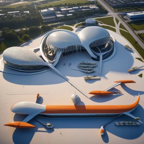 futuristic art museum,futuristic architecture,airport terminal,transport hub,air transport,air transportation,supersonic transport,sky space concept,aircraft construction,berlin brandenburg airport,aerospace manufacturer,stadium falcon,solar cell base,supersonic aircraft,airport apron,aerospace engineering,security concept,toy airplane,airport,scale model,Photography,General,Realistic