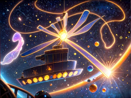 planetarium,starscape,constellation lyre,astronomer,falling star,star ship,flying sparks,cg artwork,space ships,space port,observatory,space voyage,ship of the line,fireworks art,celestial event,lightship,star scatter,cosmos wind,star winds,galaxy collision