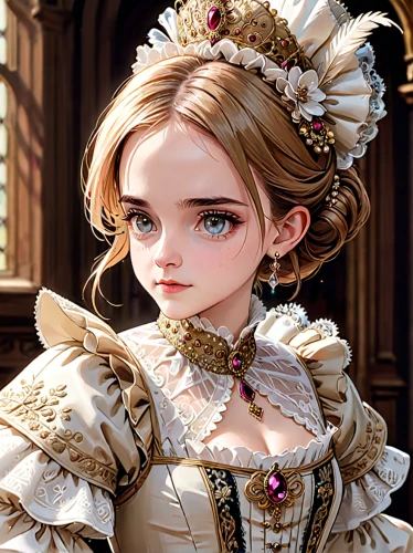 victorian lady,female doll,vanessa (butterfly),princess' earring,fairy tale character,princess anna,the carnival of venice,elizabeth i,princess sofia,victorian style,cinderella,venetia,doll paola reina,doll's facial features,angelica,rococo,cloth doll,bridal clothing,queen anne,rapunzel,Anime,Anime,General