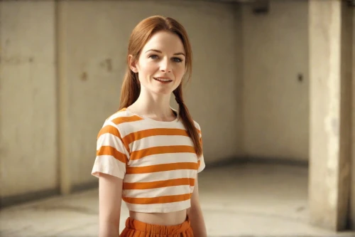 pippi longstocking,clementine,girl in t-shirt,redhead doll,female doll,girl in a long,horizontal stripes,clove,orange,nora,the girl in nightie,dress doll,lori,cinnamon girl,agnes,isolated t-shirt,mime,television character,wooden doll,dollhouse,Photography,Analog
