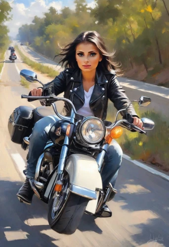 motorcyclist,biker,motorcycle,motorbike,motorcycles,motorcycling,motorcycle tour,motorcycle drag racing,motorcycle racer,harley-davidson,harley davidson,motor-bike,black motorcycle,oil painting on canvas,oil painting,ride,ride out,photo painting,world digital painting,bike pop art,Digital Art,Impressionism