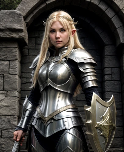 paladin,female warrior,dwarf sundheim,joan of arc,knight armor,swordswoman,breastplate,crusader,cuirass,castleguard,eufiliya,heavy armour,sterntaler,armored,templar,cosplay image,cullen skink,kadala,fantasy warrior,celtic queen