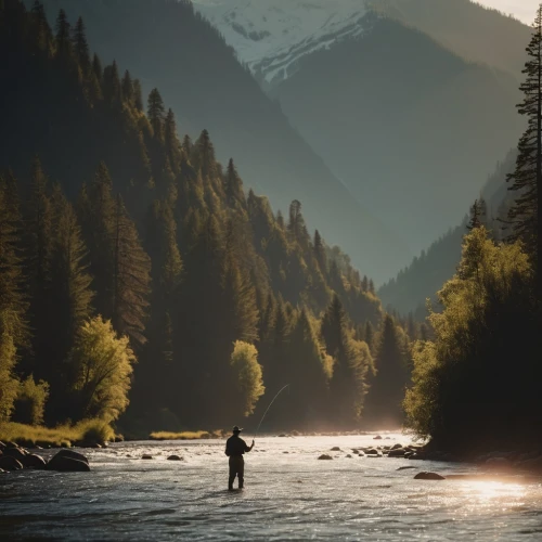 fly fishing,mckenzie river,british columbia,bow river,fisherman,people fishing,bow valley,montana,mountain river,on the river,floating on the river,alaska,whitewater kayaking,maligne river,snake river,the blonde in the river,vancouver island,nature and man,monopod fisherman,mount rainier,Photography,General,Cinematic