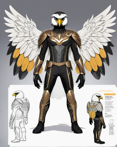 archangel,kryptarum-the bumble bee,the archangel,garuda,eagle vector,knight armor,gryphon,sky hawk claw,eagle,imperial eagle,gray eagle,falcon,business angel,bird of prey,gold foil 2020,stadium falcon,gold spangle,eagle illustration,yellow-gold,golden eagle,Unique,Design,Character Design