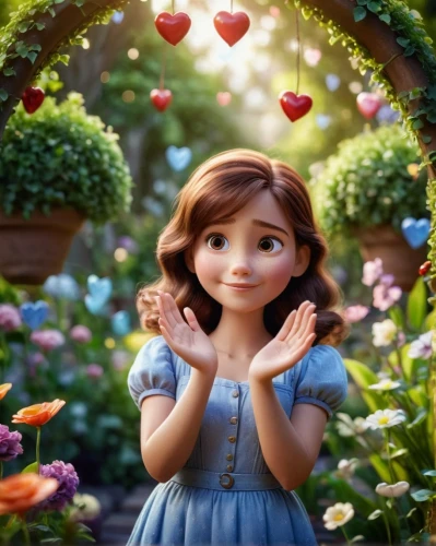 clove garden,cute cartoon character,princess anna,cute cartoon image,beautiful girl with flowers,princess sofia,rapunzel,little girl fairy,agnes,girl in flowers,girl in the garden,fairy tale character,girl in a wreath,cute heart,daisy heart,heart with crown,rosa ' the fairy,garden fairy,disney character,rosa 'the fairy,Photography,General,Cinematic