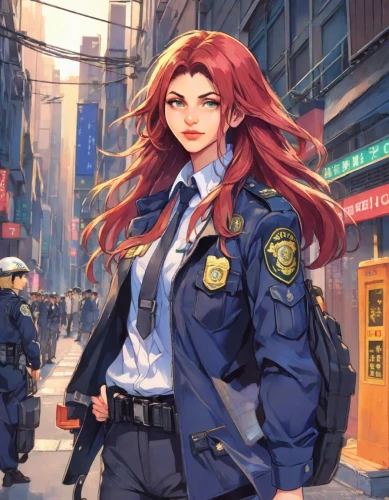 policewoman,police uniforms,police officer,officer,policeman,nypd,police berlin,traffic cop,policia,police,cops,police hat,police force,police work,criminal police,shinjuku,garda,kosmea,police check,background image,Digital Art,Anime