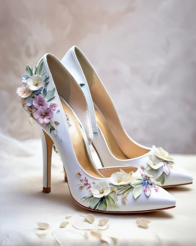 bridal shoes,bridal shoe,wedding shoes,cinderella shoe,vintage flowers,high heeled shoe,heeled shoes,vintage floral,high heel shoes,court shoe,achille's heel,wedding details,ladies shoes,women's shoes,garden shoe,women shoes,stiletto-heeled shoe,woman shoes,the bride's bouquet,women's shoe,Illustration,Paper based,Paper Based 11