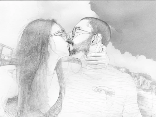 love in the mist,love in air,romantic portrait,couple in love,pencil drawing,digital drawing,loving couple sunrise,kissing,photo painting,boy kisses girl,man and wife,honeymoon,love couple,two people,digital art,first kiss,pencil and paper,girl kiss,man and woman,couple - relationship,Design Sketch,Design Sketch,Character Sketch