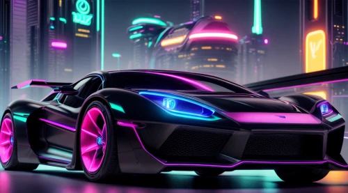 3d car wallpaper,neon arrows,futuristic car,pink vector,pink car,neon,r8,fast car,supercar car,super car,vector,supercar,game car,neon lights,concept car,futuristic,elektrocar,r8r,street racing,cartoon car