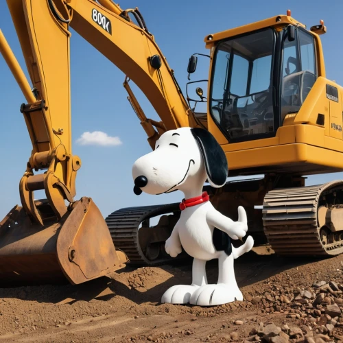 snoopy,working dog,working terrier,digging equipment,dozer,plummer terrier,heavy machinery,digger,tibet terrier,herd protection dog,heavy equipment,working animal,valley bulldog,backhoe,dog frame,smaland hound,dig,top dog,bulldozer,scotty dogs,Photography,General,Realistic