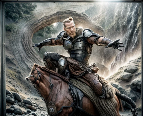 horseman,horseback,bronze horseman,thorin,heroic fantasy,man and horses,horse herder,god of thunder,endurance riding,alpha horse,weehl horse,norse,vax figure,horseback riding,horsemanship,horse riders,horsemen,equestrian,horse trainer,collectible card game