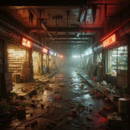 kowloon city,kowloon,shanghai,hong kong,taipei,hanoi,grocery store,gunkanjima,the market,slum,lost place,market,supermarket,convenience store,deli,bangkok,harbour city,post-apocalypse,urban,hk