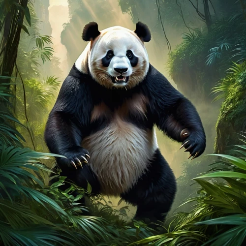 giant panda,chinese panda,pandabear,panda,panda bear,kawaii panda,slothbear,hanging panda,pandas,bamboo,anthropomorphized animals,kawaii panda emoji,forest animal,oliang,scandia bear,little panda,nordic bear,xing yi quan,po,kung fu,Conceptual Art,Fantasy,Fantasy 05