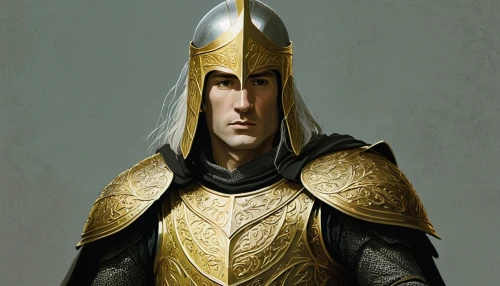 paladin,vax figure,knight armor,thracian,male elf,prejmer,cullen skink,lokportrait,emperor,templar,crusader,norse,loki,armor,knight,fantasy portrait,archimandrite,heroic fantasy,male character,gold lacquer,Illustration,Japanese style,Japanese Style 08