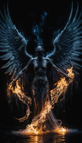 black angel,archangel,dark angel,garuda,death angel,angelology,the archangel,fire angel,angel of death,lucifer,eagle,gryphon,uriel,griffin,phoenix,daemon,corvus,fallen angel,imperial eagle,eagle head,Photography,Artistic Photography,Artistic Photography 04