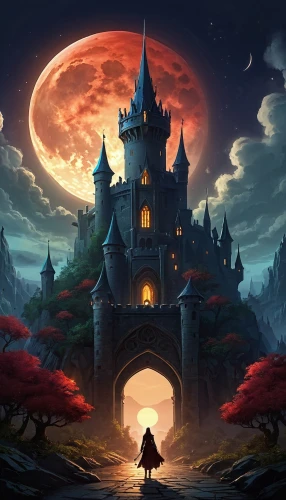 witch's house,fairy tale castle,fantasy picture,halloween background,fairy tale,haunted castle,witch house,knight's castle,castle of the corvin,children's fairy tale,fantasy world,ghost castle,fantasy landscape,fairytale castle,a fairy tale,fairy tales,fairy tale character,halloween illustration,magical adventure,fantasy art