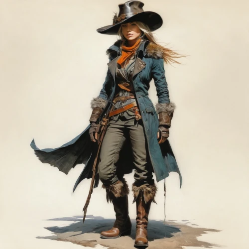 ranger,pirate,musketeer,gunfighter,the hat-female,sheriff,pilgrim,sterntaler,dodge warlock,the hat of the woman,the wanderer,steampunk,cowgirl,hatter,witch's hat,swordswoman,winterblueher,adventurer,assassin,cowboy,Conceptual Art,Fantasy,Fantasy 12