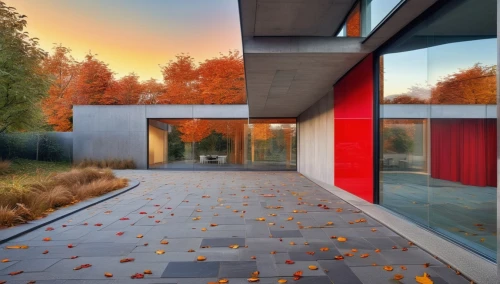 mirror house,landscape red,fall landscape,mid century house,autumn landscape,modern house,home landscape,contemporary,autumn decoration,autumn background,corten steel,autumn morning,autumn scenery,glass wall,autumn decor,the threshold of the house,autumn light,one autumn afternoon,autumn frame,dunes house,Photography,General,Realistic