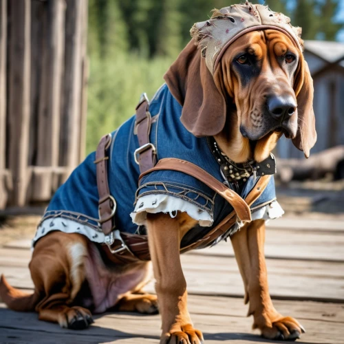 bavarian mountain hound,beagador,coonhound,english coonhound,finnish hound,bloodhound,estonian hound,appenzeller sennenhund,beaglier,transylvanian hound,basset bleu de gascogne,tyrolean hound,animals play dress-up,vizla,bassett,westphalian dachsbracke,hanover hound,basset hound,black and tan coonhound,redbone coonhound,Photography,General,Realistic