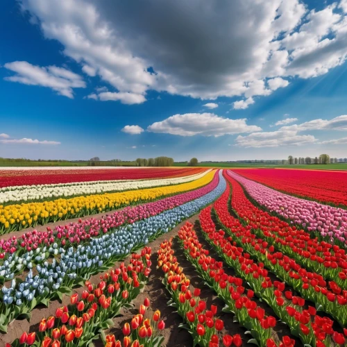 tulip fields,tulip field,tulips field,tulip festival,flower field,field of flowers,blanket of flowers,flowers field,red tulips,tulips,colorful flowers,splendor of flowers,blooming field,the netherlands,netherlands,sea of flowers,tulip background,colors of spring,holland,tulip flowers,Photography,General,Realistic