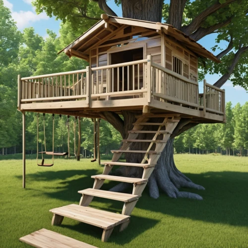 tree house,treehouse,tree house hotel,climbing garden,dog house frame,wood deck,tree stand,archery stand,stilt house,tree top,playset,wooden birdhouse,swing set,wooden decking,log home,wooden house,bird house,children's playhouse,wood doghouse,log cabin,Photography,General,Realistic