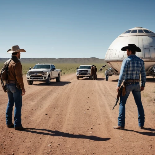 cowboys,western film,western riding,cowboy action shooting,travelers,american frontier,wild west,dodge dynasty,truck stop,pickup trucks,route66,route 66,horse trailer,cowgirls,arrival,stagecoach,western,mission to mars,convoy,passengers,Photography,General,Realistic