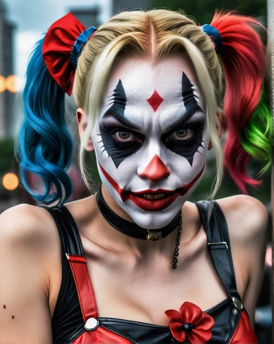 harley quinn,horror clown,scary clown,creepy clown,face paint,face painting,rodeo clown,harley,clown,circus,circus animal,body painting,cirque,harlequin,circus show,bodypainting,queen of hearts,halloween 2019,halloween2019,jigsaw