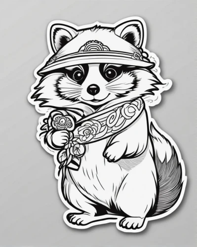 mustelid,raccoon,north american raccoon,a badge,pencil icon,clipart sticker,k badge,polecat,d badge,badge,p badge,g badge,mustelidae,kr badge,raccoons,l badge,sticker,rf badge,c badge,m badge,Unique,Design,Sticker