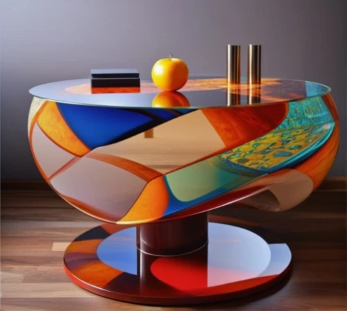 sideboard,glass painting,coffee table,mid century modern,colorful glass,conference table,table artist,orrery,decorative art,music instruments on table,table and chair,conference room table,danish furniture,modern decor,contemporary decor,apple desk,lacquer,fruit bowl,card table,dining table,Photography,General,Realistic