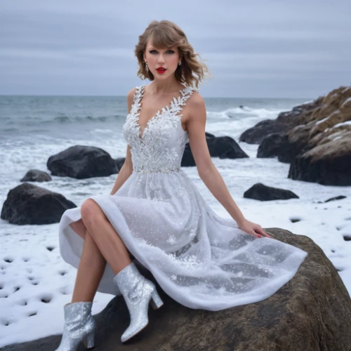 white winter dress,enchanting,white dress,white boots,beach background,enchanted,sea foam,country dress,on the shore,barefoot,vintage dress,by the sea,a princess,ice princess,wedding dress,winter dress,porcelain doll,white velvet,angelic,froth