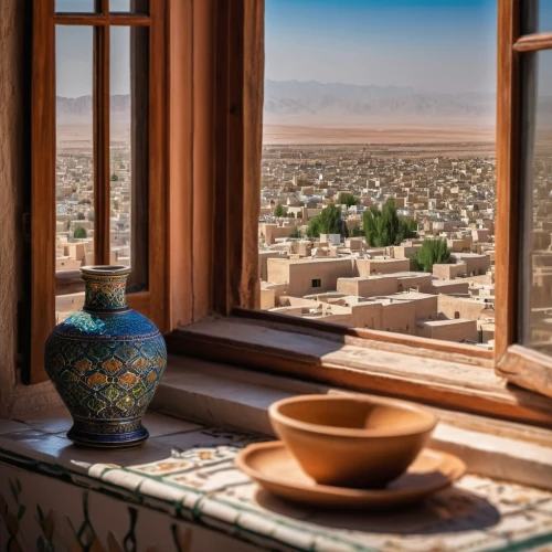 iranian architecture,samarkand,isfahan city,riad,persian architecture,turpan,ibn tulun,morocco,marrakesh,ouarzazate,egypt,tabriz,the gobi desert,caravansary,karnak,libyan desert,marrakech,quasr al-kharana,dahshur,window view,Photography,General,Natural