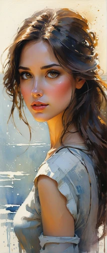 girl on the river,girl in a long,mystical portrait of a girl,world digital painting,young woman,portrait background,watercolor women accessory,girl on the boat,girl portrait,rosa ' amber cover,photo painting,woman thinking,fantasy portrait,art painting,girl walking away,romantic portrait,girl drawing,portrait of a girl,the sea maid,little girl in wind,Conceptual Art,Oil color,Oil Color 11