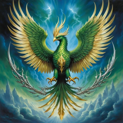 firebird,dove of peace,gryphon,garuda,phoenix rooster,quetzal,phoenix,green dragon,dragon of earth,firebirds,pegasus,gonepteryx cleopatra,the archangel,basilisk,green bird,wyrm,harpy,prince of wales feathers,angelology,eagle,Conceptual Art,Fantasy,Fantasy 29