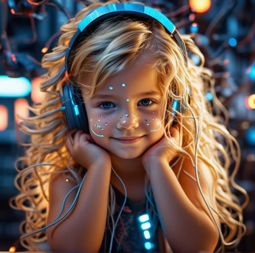 listening to music,children's background,headphone,blonde girl with christmas gift,electronic music,headphones,music is life,wireless headset,child girl,music,little girl fairy,blond girl,music player,girl with speech bubble,little girl with balloons,relaxed young girl,child fairy,little girl,child portrait,the little girl,Photography,General,Sci-Fi