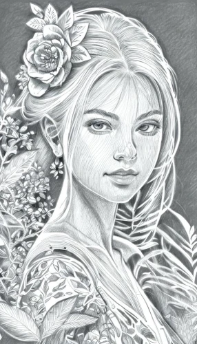 rose flower drawing,white rose snow queen,rose drawing,rose flower illustration,lotus art drawing,mermaid vectors,mermaid background,water rose,porcelain rose,fantasy portrait,girl in flowers,elven flower,custom portrait,the snow queen,rapunzel,filigree,girl drawing,digital art,flower line art,pencil drawings,Design Sketch,Design Sketch,Character Sketch