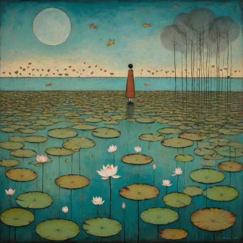 nymphaea,water lilies,water lotus,lotus pond,lotus on pond,nelumbo,lily pads,vincent van gough,cosmos field,lotus,tommie crocus,lotuses,nimphaea,water-the sword lily,lilly pond,evening lake,nuphar,lily water,han thom,lillies,Art,Artistic Painting,Artistic Painting 49