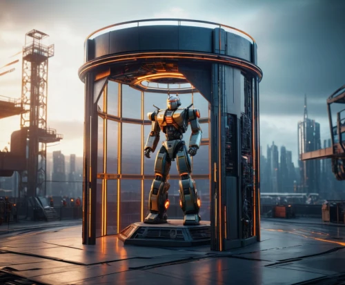 steel man,steel tower,rust-orange,container freighter,dreadnought,diving bell,dock landing ship,scifi,fallout4,metal rust,refinery,mech,robot icon,industries,the hive,solar cell base,sky space concept,floating production storage and offloading,kryptarum-the bumble bee,sci - fi,Photography,General,Sci-Fi