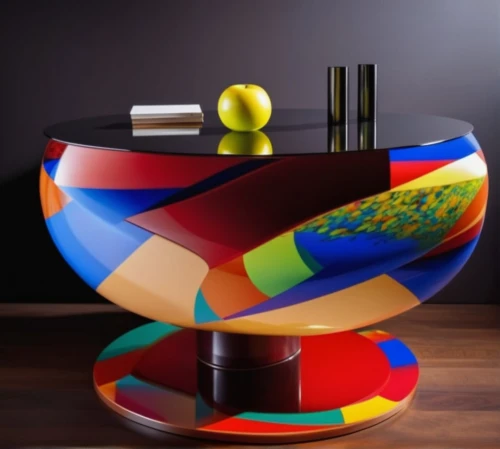 colorful glass,glass painting,cube surface,coffee table,sideboard,plate shelf,lacquer,table artist,washbasin,sweet table,table,decanter,3d object,black table,table lamp,bar counter,decorative art,centerpiece,small table,orrery,Photography,General,Realistic