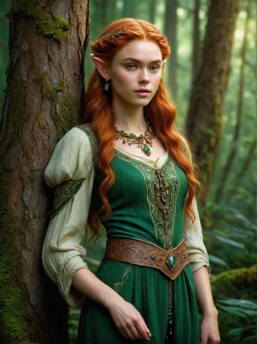 fae,elven,elf,celtic queen,male elf,violet head elf,wood elf,the enchantress,merida,faery,fantasy portrait,elves,heroic fantasy,fairy tale character,fantasy picture,celtic woman,faerie,fantasy woman,princess anna,green aurora,Illustration,Realistic Fantasy,Realistic Fantasy 16