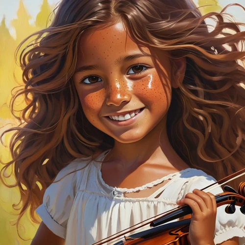 little girl in wind,girl with gun,cinnamon girl,child portrait,girl portrait,a girl's smile,girl with a gun,moana,world digital painting,violinist,painting technique,digital painting,kids illustration,child girl,girl drawing,the little girl,mystical portrait of a girl,children's background,violin player,polynesian girl,Photography,Documentary Photography,Documentary Photography 38
