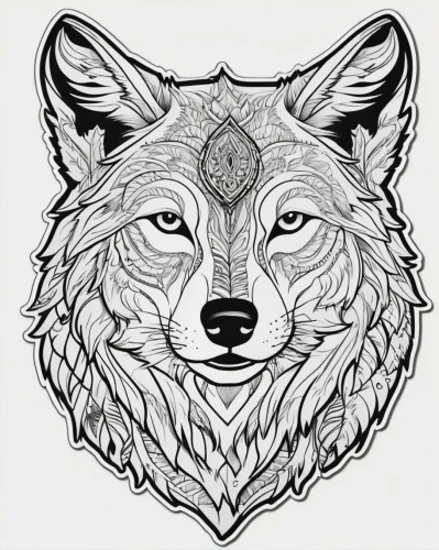 line art animal,animal line art,coloring page,gray wolf,constellation wolf,lion white,wolf,automotive decal,line art animals,canis lupus,eyes line art,wolves,european wolf,dog line art,coloring pages,howling wolf,zodiac sign leo,emblem,coyote,lynx,Unique,Design,Sticker